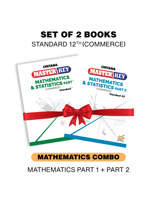 Chetana Masterkey Standard 12 Commerce - Mathematics Combo (Set of 2 Books)