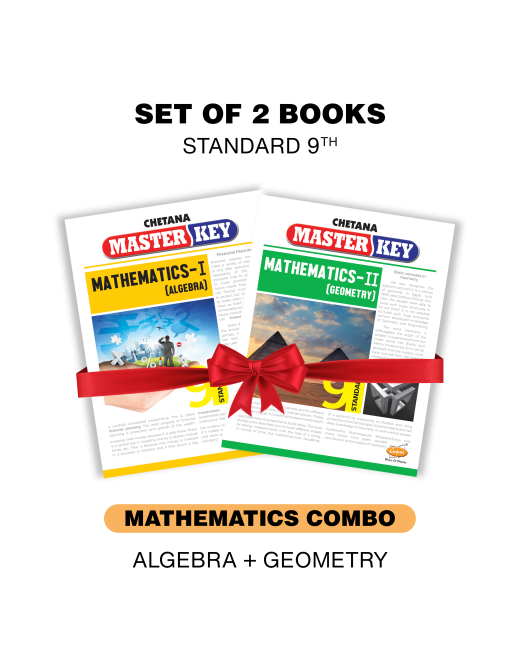 Chetana Masterkey Standard 9 - Mathematics Combo (Set of 2 Books)