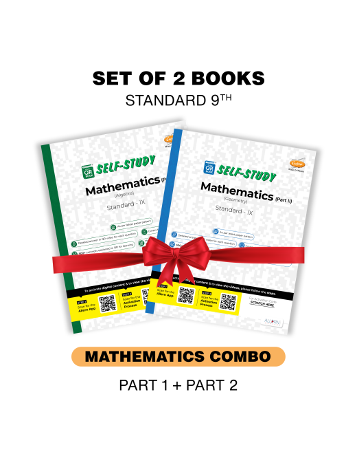 Chetana Self-Study Standard 9 | Set of 2 Books - Mathematics Combo